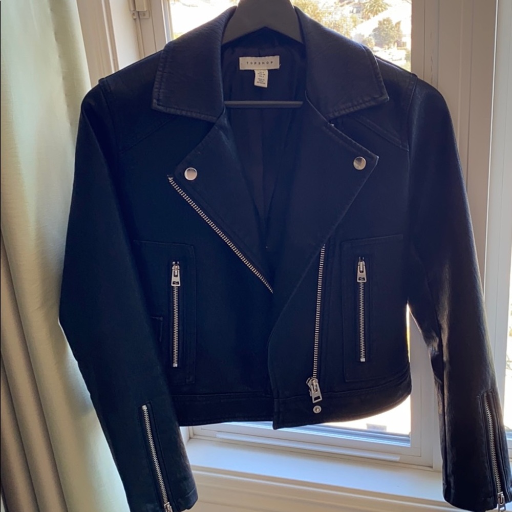 Topshop moto leather jacket